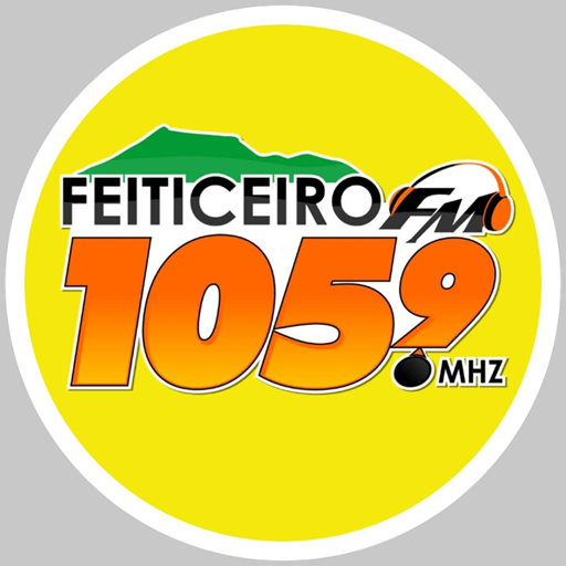 Logo da rádio Feiticeiro FM 105.9