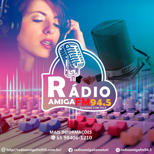 Logo da rádio Rádio Amiga FM 94,5